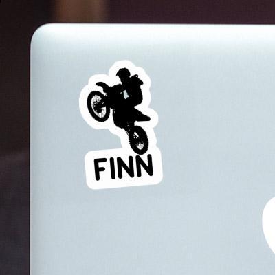 Motocrossiste Autocollant Finn Laptop Motocrossiste Autocollant Finn Laptop Image