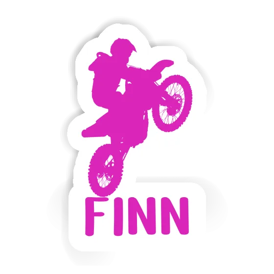 Finn Autocollant Motocrossiste Laptop Finn Autocollant Motocrossiste Laptop Image