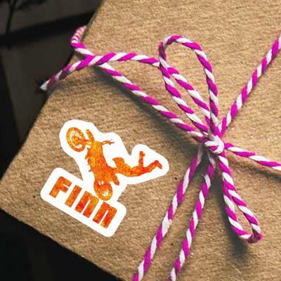 Aufkleber Finn Motocross-Fahrer Notebook Aufkleber Finn Motocross-Fahrer Gift package Image