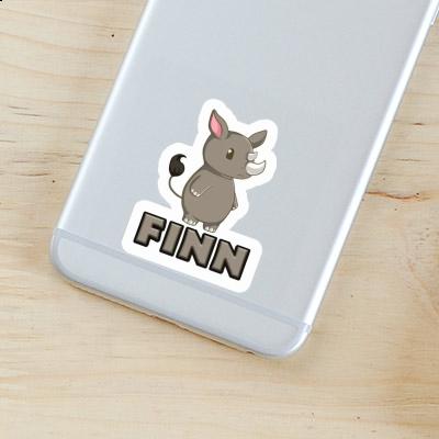 Sticker Finn Rhinoceros Notebook Sticker Finn Rhinoceros Notebook Image