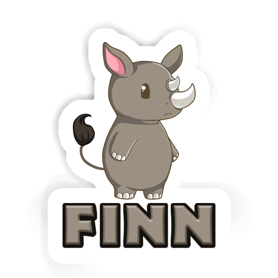 Sticker Finn Rhinoceros Notebook Sticker Finn Rhinoceros Gift package Image