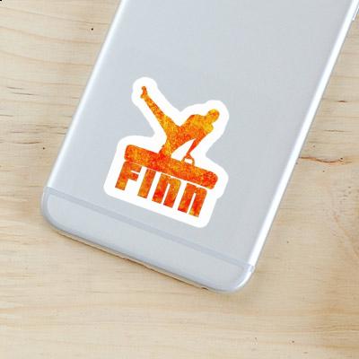 Finn Autocollant Gymnaste Laptop Image