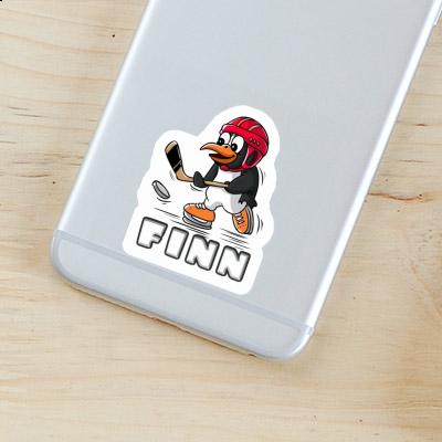 Sticker Ice Hockey Penguin Finn Notebook Image