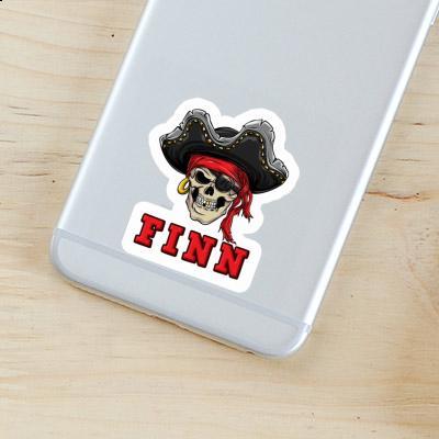 Sticker Piratenschädel Finn Laptop Image