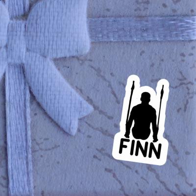 Autocollant Finn Gymnaste aux anneaux Gift package Image