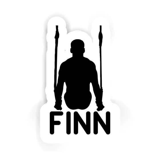 Autocollant Finn Gymnaste aux anneaux Laptop Image