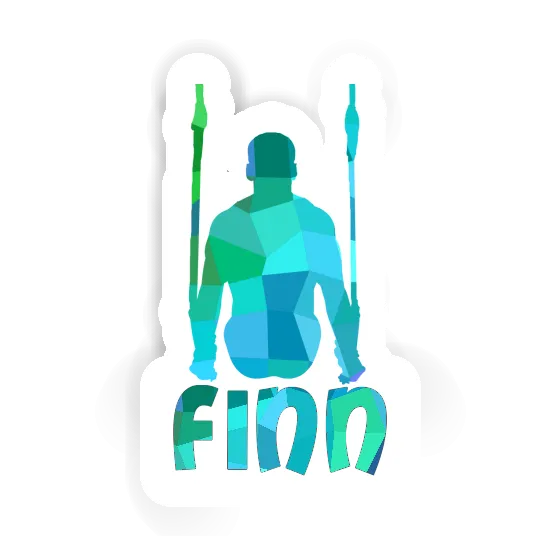 Finn Autocollant Gymnaste aux anneaux Finn Autocollant Gymnaste aux anneaux Image