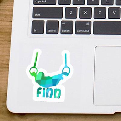 Autocollant Gymnaste aux anneaux Finn Notebook Autocollant Gymnaste aux anneaux Finn Gift package Image
