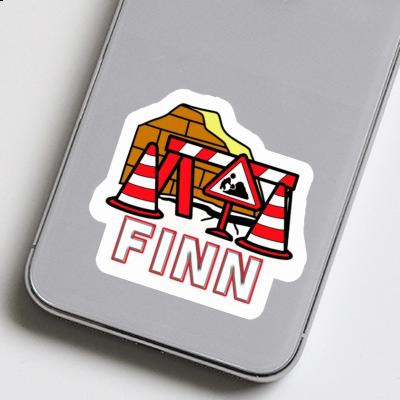 Sticker Straßenbaustelle Finn Notebook Sticker Straßenbaustelle Finn Notebook Image