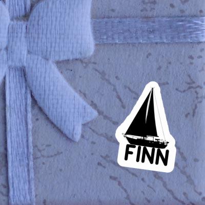 Sailboat Sticker Finn Sailboat Sticker Finn Image