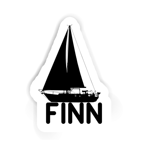 Sailboat Sticker Finn Laptop Sailboat Sticker Finn Laptop Image