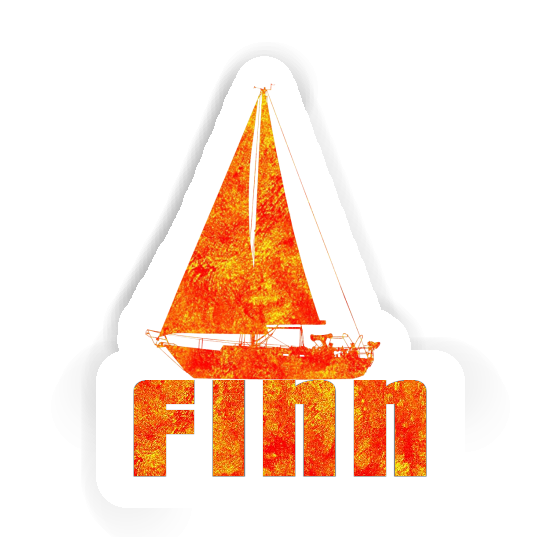 Sticker Sailboat Finn Notebook Sticker Sailboat Finn Gift package Image