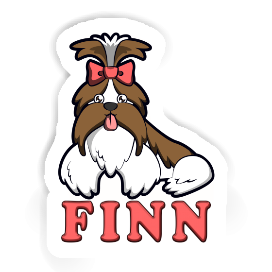Autocollant Shih Tzu Finn Autocollant Shih Tzu Finn Image