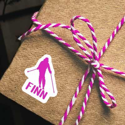 Autocollant Finn Skieuse Notebook Autocollant Finn Skieuse Notebook Image