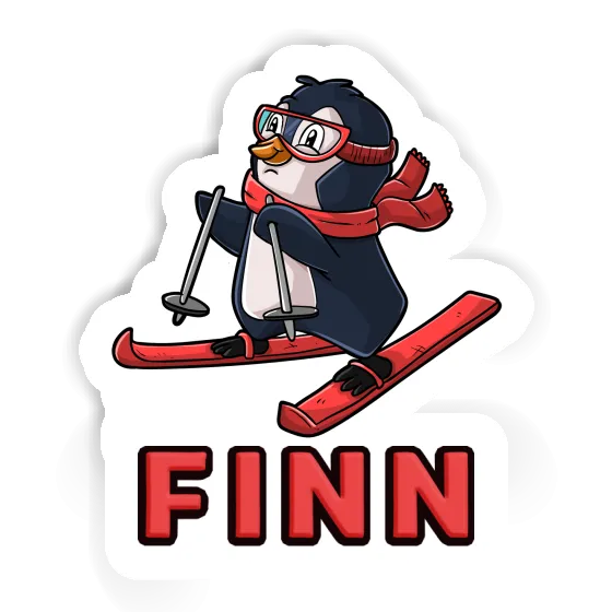 Autocollant Finn Skieuse Laptop Autocollant Finn Skieuse Laptop Image