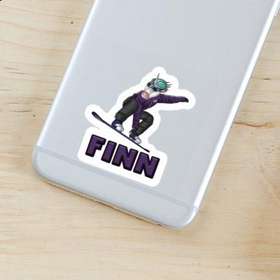 Autocollant Finn Snowboardeuse Autocollant Finn Snowboardeuse Image
