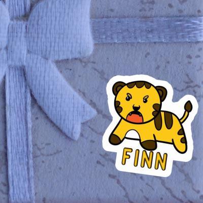 Autocollant Finn Bébé tigre Laptop Autocollant Finn Bébé tigre Laptop Image