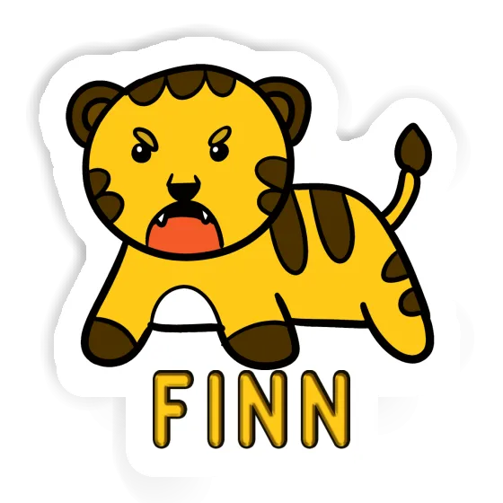 Autocollant Finn Bébé tigre Notebook Autocollant Finn Bébé tigre Gift package Image