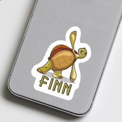 Yoga Turtle Sticker Finn Image