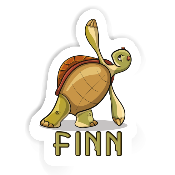 Yoga Turtle Sticker Finn Notebook Image
