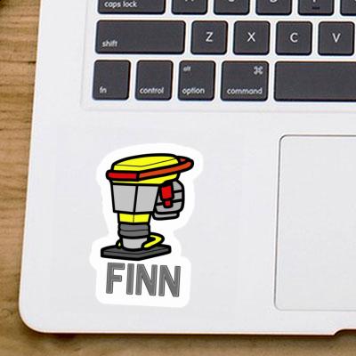 Sticker Vibrationsstampfer Finn Notebook Image