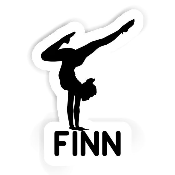 Sticker Finn Yoga Woman Notebook Image