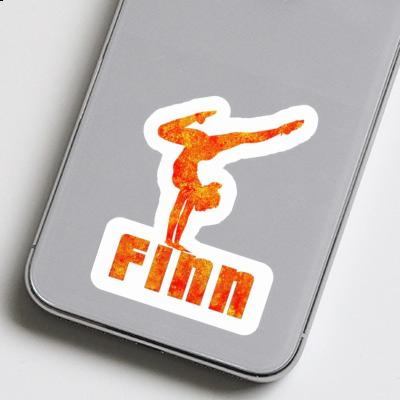 Finn Sticker Yoga Woman Finn Sticker Yoga Woman Image
