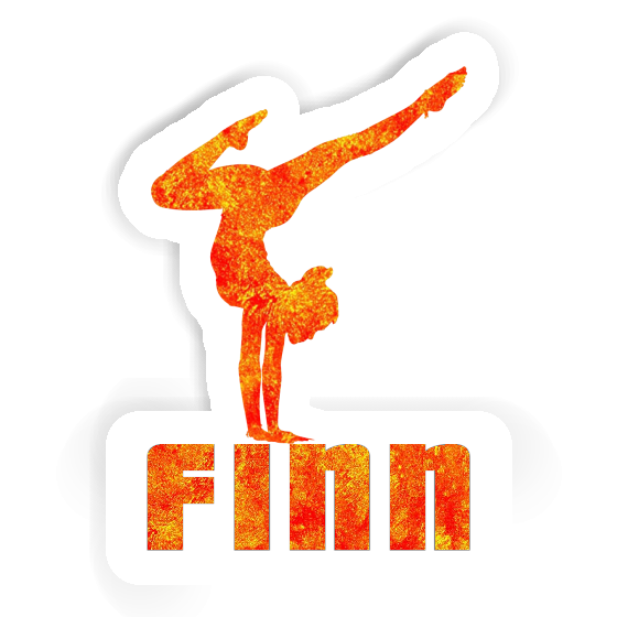 Finn Sticker Yoga Woman Laptop Finn Sticker Yoga Woman Laptop Image