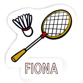 Badminton Racket Sticker Fiona Image