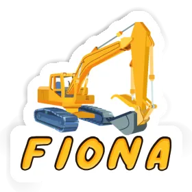 Excavator Sticker Fiona Image