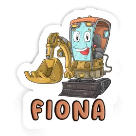 Excavator Sticker Fiona Image