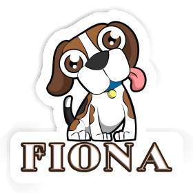 Sticker Beagle Dog Fiona Image