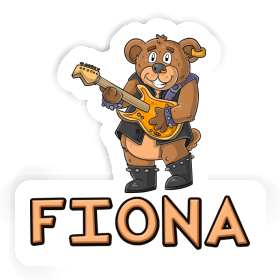 Fiona Autocollant Guitariste Image