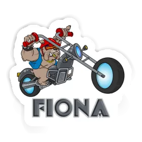 Sticker Motorbike Rider Fiona Image