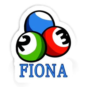 Billiard Ball Sticker Fiona Image