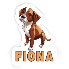 Sticker Boxer Dog Fiona Image