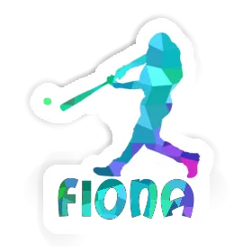 Baseballspieler Aufkleber Fiona Image