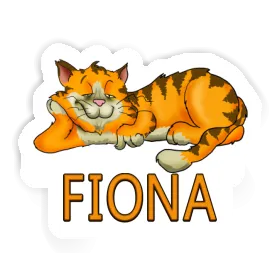 Chilling Cat Sticker Fiona Image