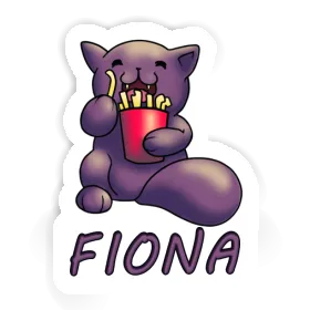 Autocollant Fiona Chat-frites Image