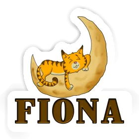 Sticker Fiona Sleeping Cat Image