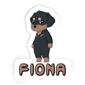 Rottweiler Sticker Fiona Image