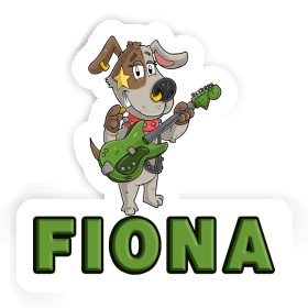 Fiona Sticker Gitarrist Image