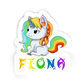 Fiona Sticker Unicorn Image