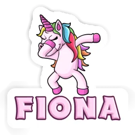 Sticker Dabbing Unicorn Fiona Image