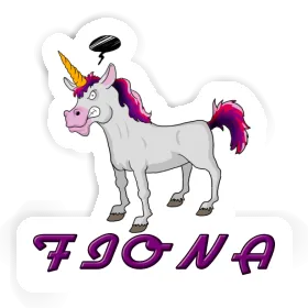 Sticker Fiona Angry Unicorn Image