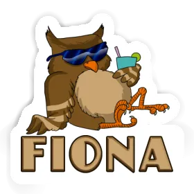 Hibou Autocollant Fiona Image