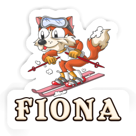 Sticker Fiona Skier Image