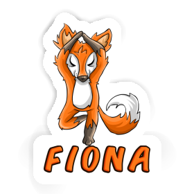 Sticker Yoga Fox Fiona Image