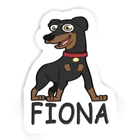 Pinscher Aufkleber Fiona Image