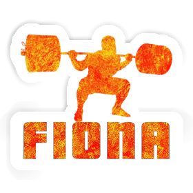 Fiona Sticker Weightlifter Image